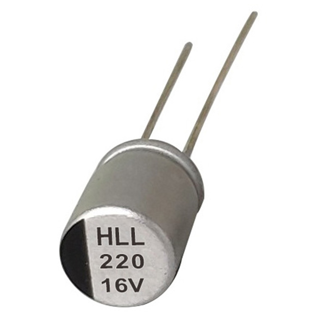 HLL Ripple Tinggi, Kapasitor Elektrolytic Aluminium Polimer Radial ESR Rendah HLL Ripple Tinggi, Kapasitor Elektrolytic Aluminium Polimer Radial ESR Rendah