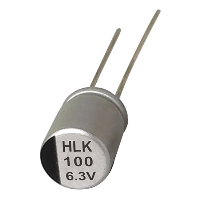 HLK 120 ° C suhu tinggi, rendah ESR radial polimer aluminium aluminium kapasitor