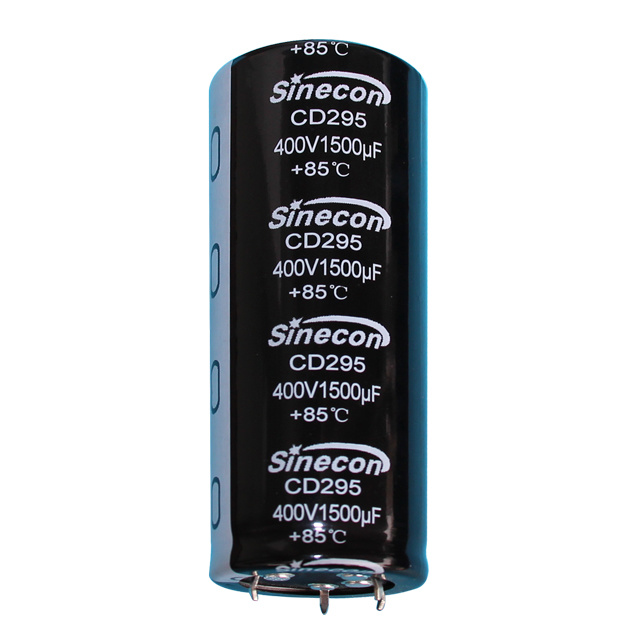 CD295 tahan lama, riak tinggi snap-in aluminium aluminium kapasitor