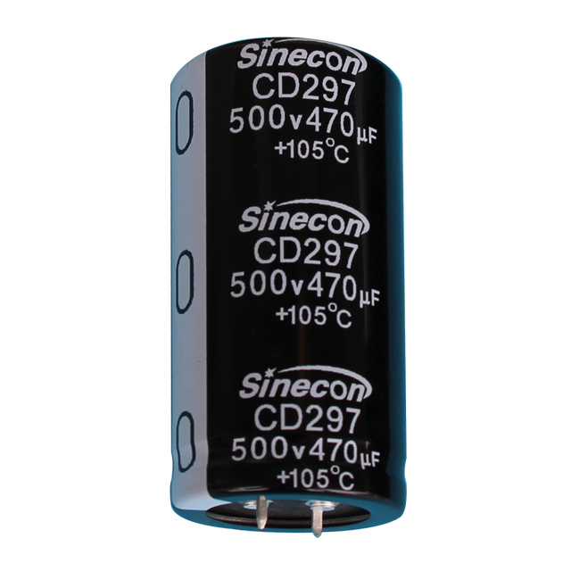 CD297 Voltan Ultra-Tinggi, Kebocoran Rendah, Panjang Hayat Snap-In Aluminium Electrolytic Capacitor CD297 Voltan Ultra-Tinggi, Kebocoran Rendah, Panjang Hayat Snap-In Aluminium Electrolytic Capacitor